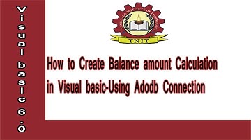 How to Create Balance amount Calculation in Visual basic-Using Adodb Connection