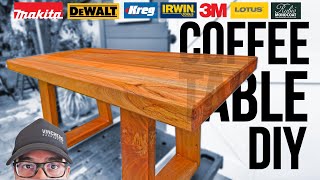 Butcher Block Coffee Table Easy Build