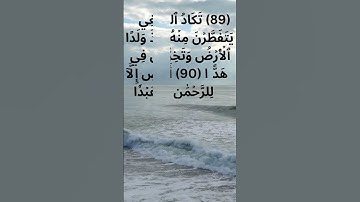 The# Holy Quran     #القرآن  الكريم # سورة مريم مكتوبة