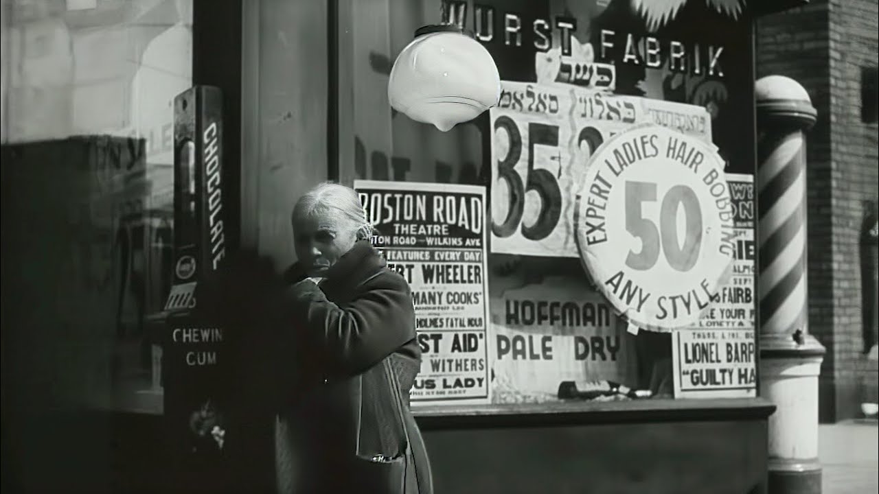 1931 — Утро Бронкса — Винтажные уличные сцены Нью-Йорка — Джей Лейда (восстановленный фильм)