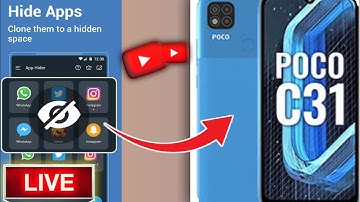 Poco c31 me app hide kaise karen/poco C31 app hide setting kaise kare/Apps hide🥰