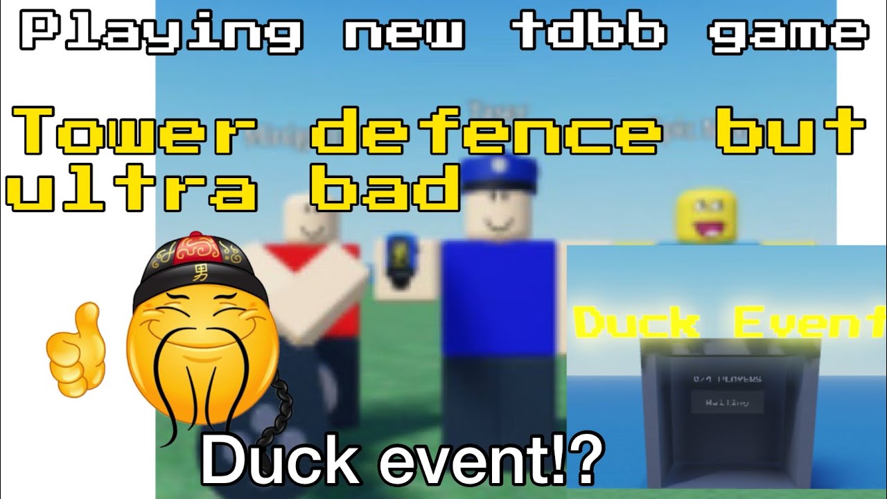 [roblox]Playing new tdbb game Tower defence but ultra bad!! - YouTube