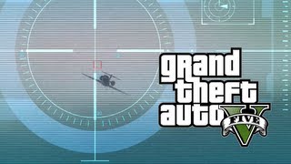 Shooting down a jet plane - GTA V