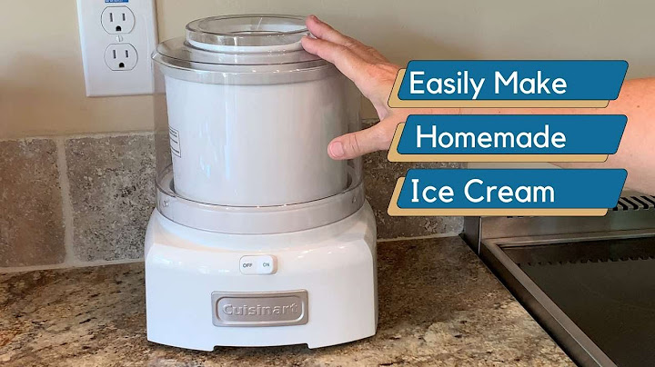 How To Use A Cuisinart Ice Cream Maker