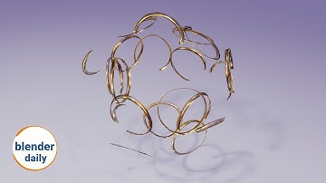 Golden Rings: Scale Elements Node | Blender Geonodes Daily, tip 92