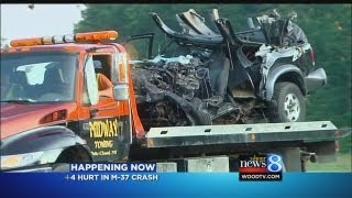 M-37 reopens in Newaygo Co. after crash