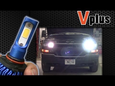 Vplus U Series LED Headlight Review 9005 High Beam Silverado