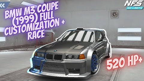 NFS No Limits : BMW M3 Coupé Full customization + race