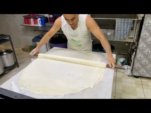 BAKLAVA HAMURU NASIL AÇILIR | YUFKA NASIL YAPILIR | BAKLAVA HAMURU TARİFİ 🇹🇷🇧🇷