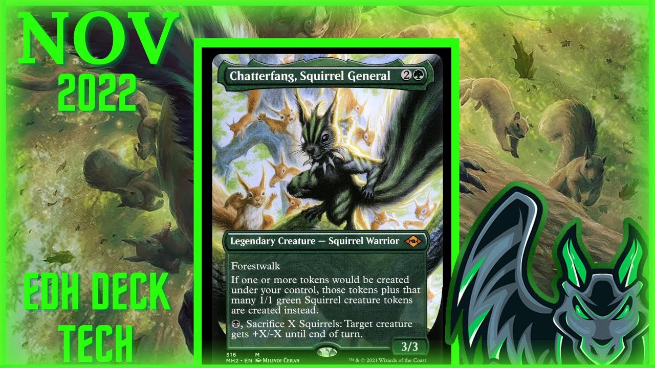 Chatterfang, Squirrel General EDH Deck Tech Building EDH Ep9 YouTube