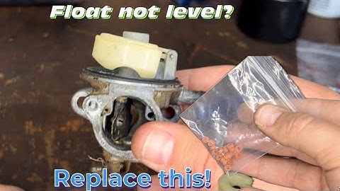 Quick Fix: Float Not Level... Needle Seat Replacement in 5 Minutes!