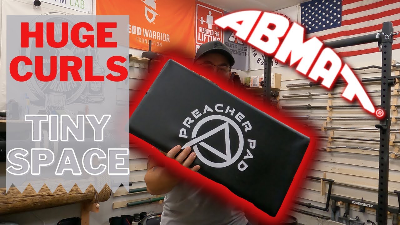 ABMAT Preacher Pad | Huge Curls in  a Tiny Space | Is it Worth $130?! | 8 Week Garage Gym Review