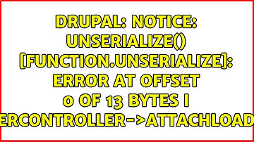 Notice: unserialize() [function.unserialize]: Error at offset 0 of 13 bytes i...