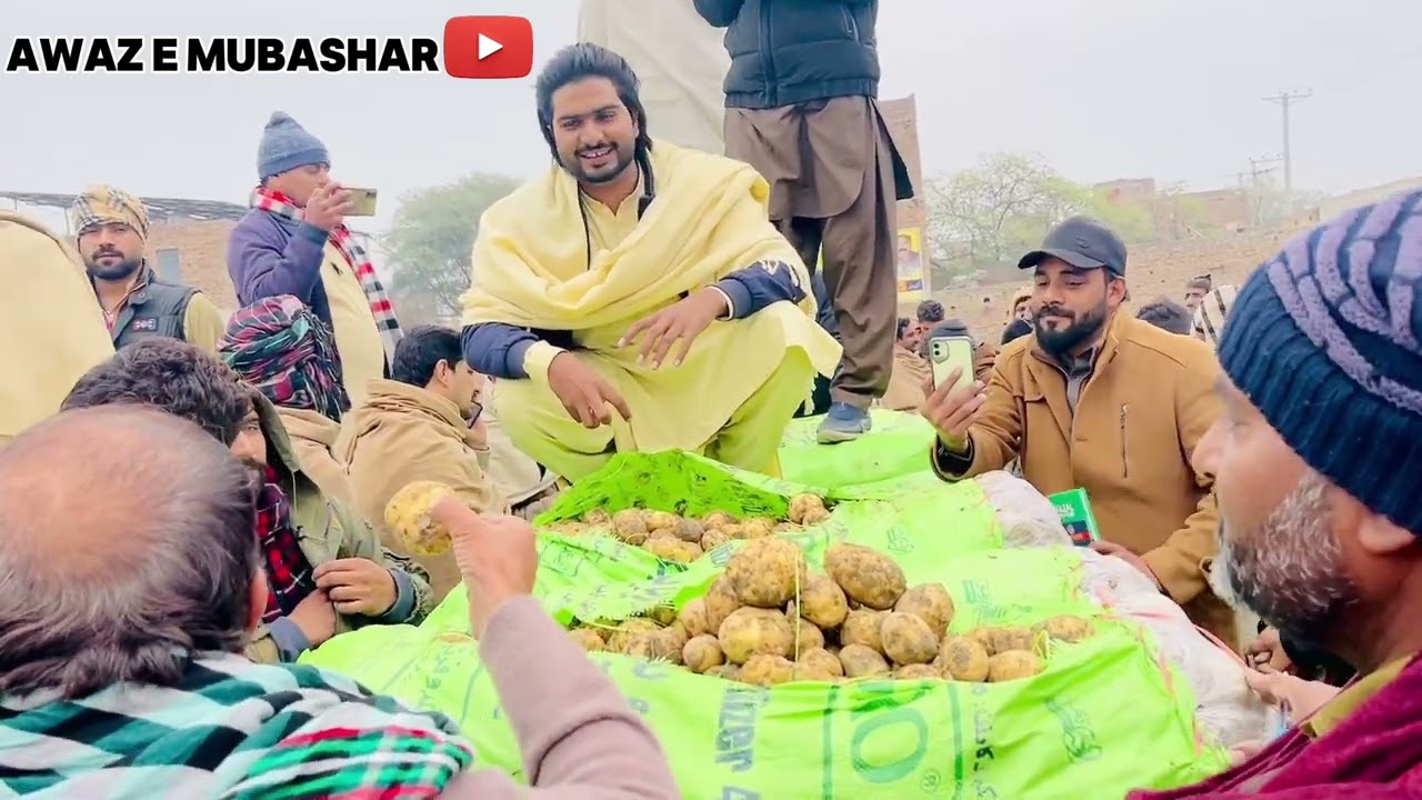 Janiy Sabzi mandi hujra shah muqeem ma Alo ka rate 🤯😱