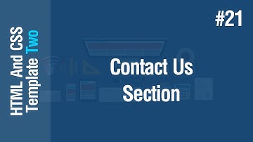 [Arabic] HTML & CSS Template Two 2021 - #21 - Contact Us Section