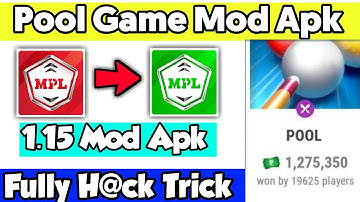 Mpl Pool Hack Trick , Mpl pool Auto Win Mod | Mpl Pool Game Mod Apk , Mpl Pool Game Trick , Mpl Pro