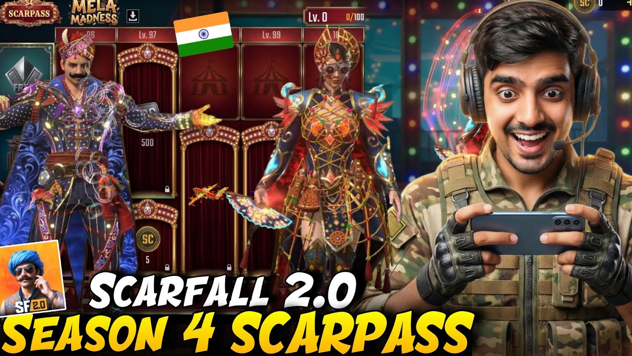 Scarfall 2.0 Season 4 Scarpass Is Here 😱 Scarfall New Season 4 Scarpass All Skins