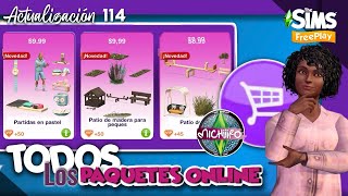 Todos Los Paquetes Online Actualización 114 Los Sims Freeplay Abril - Mayo 2026