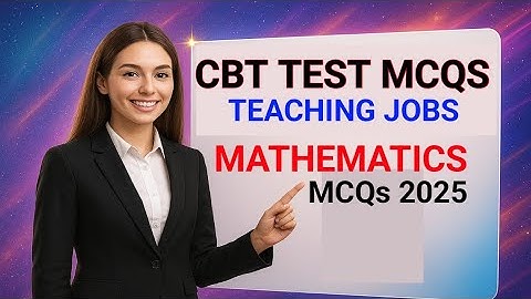 ETEA Past Papers Maths MCQs | CBT TEST Teaching Jobs MCQS Solved Questions 2025 | #etea4u 