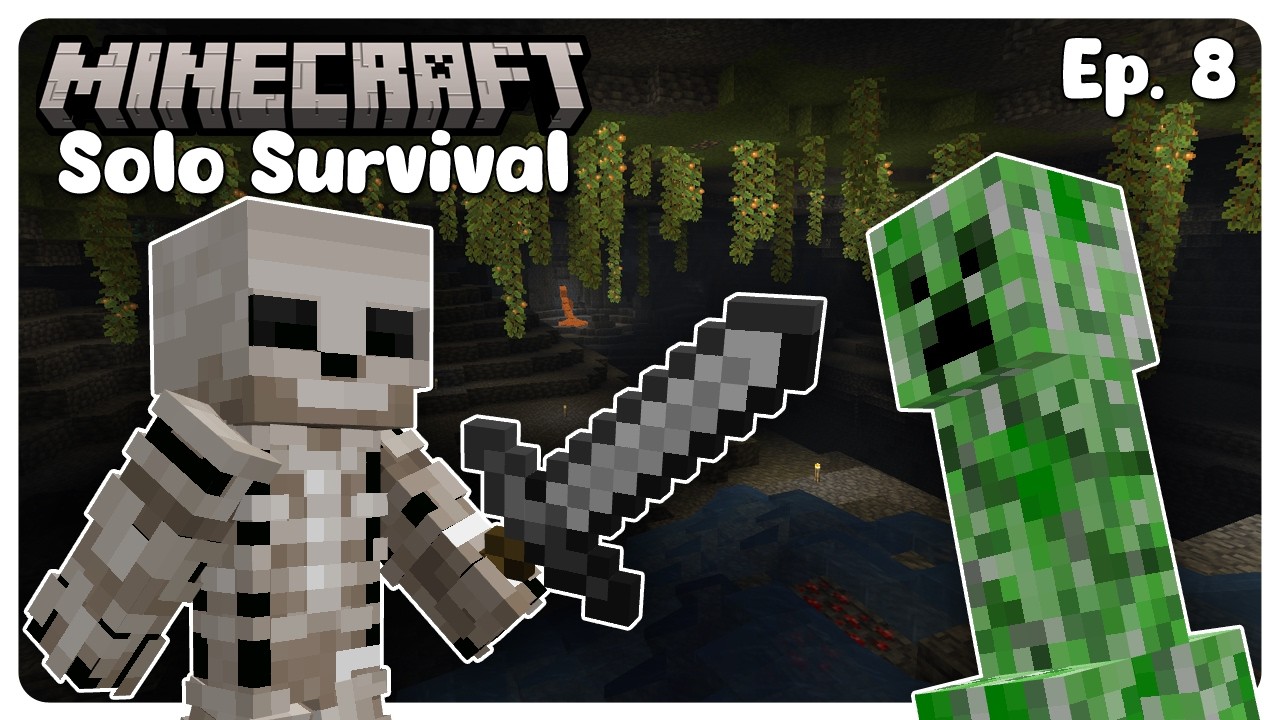 This cave is insane! | Solo Survival Minecraft (Ep. 8) - YouTube