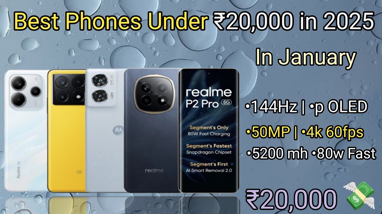 Top 5 Best Phones Under 20,000 In January 2025 | Best Phone Under ...