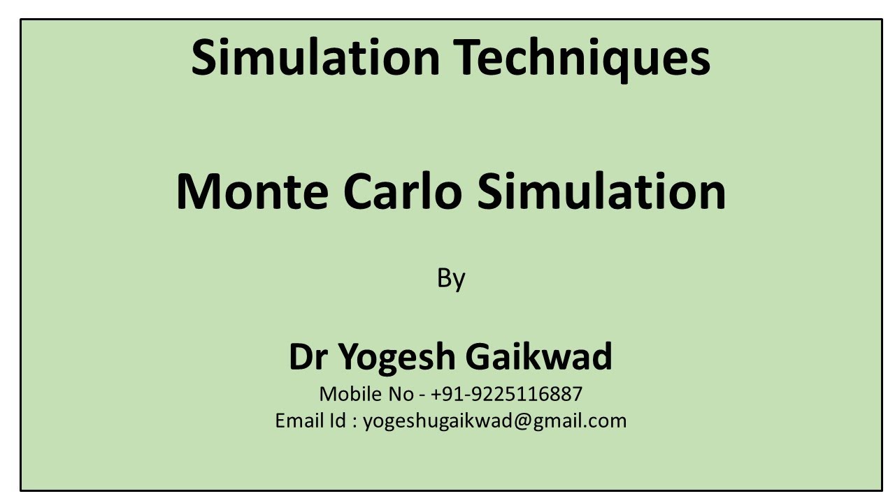 03 Simulation 03 Monte Carlo Simulation - YouTube
