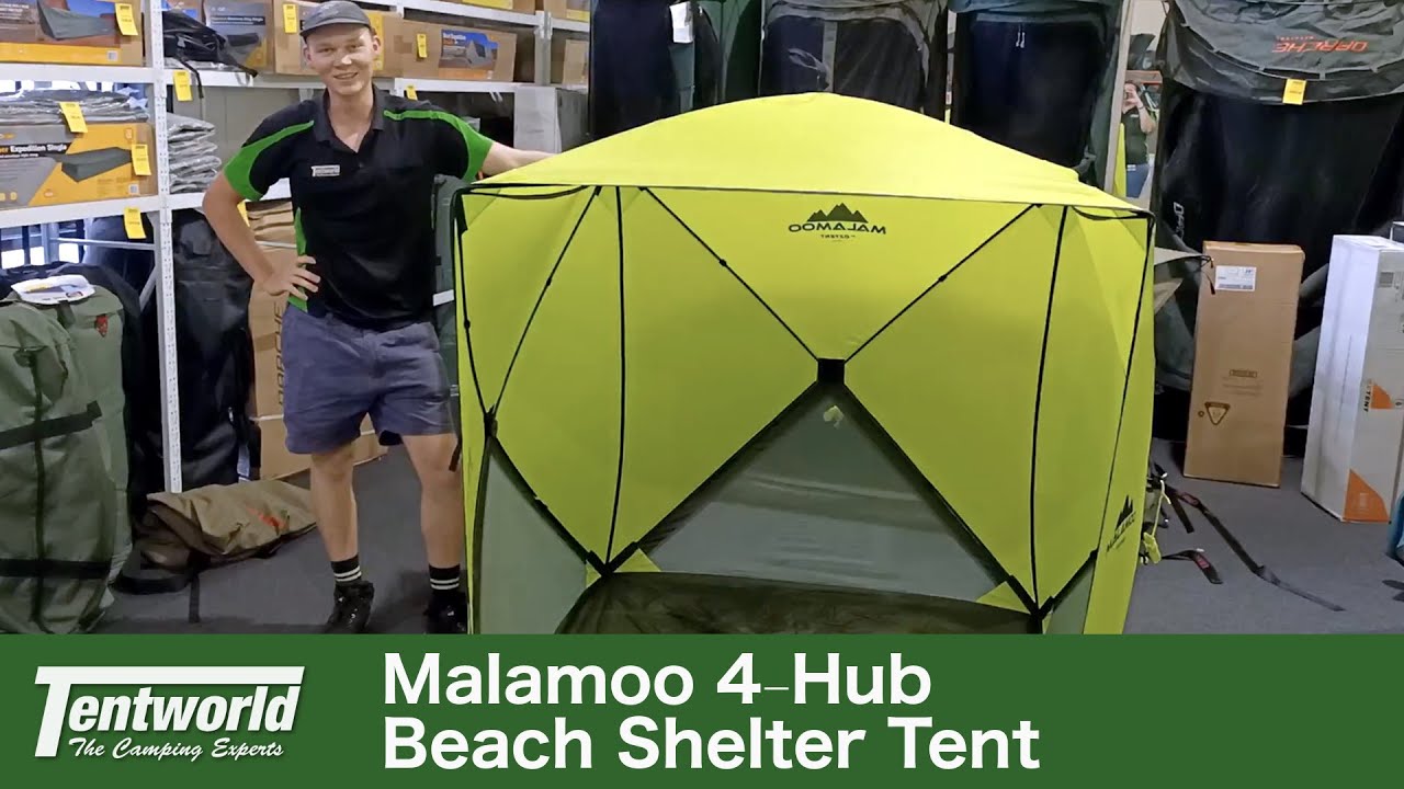 Malamoo 4-Hub Beach Pop Up Shelter Tent 