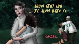 Ibu Setan - Bergentayangan Demi Ketemu Anaknya #HORORMISTERI  | Kartun  Hantu Ibu, Animasi Horor