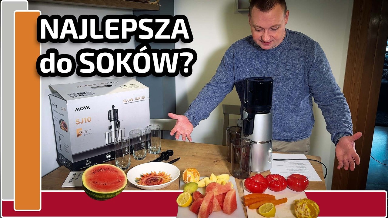Wyciskarka Mova SJ10 — cicha, mocna i wygodna? Sprawdzam!
