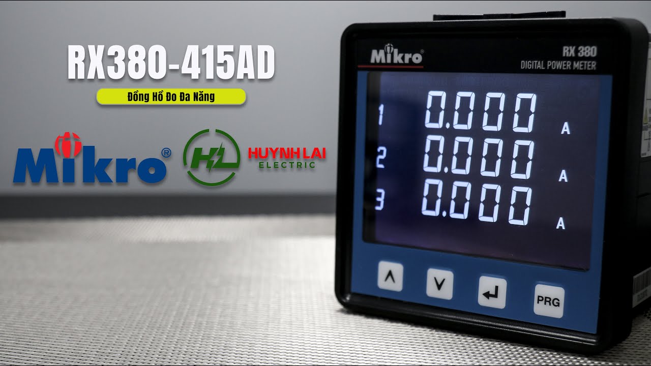 Đồng Hồ Đo Đa Năng RX380415AD (Digital Power Meter) hãng MIKRO YouTube