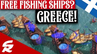 Free Fishing Ships?! Greece in Age of Empires 3!! | Classic & Casual