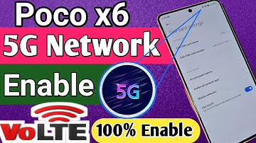 Poco x6 5G network Enable // 5g network settings