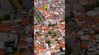Vertical video. Marmaris, Turkey. Marmaris Castle surrounded by green pine forests on hilltop. Hi...