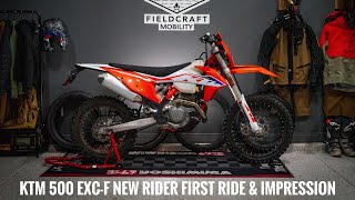 KTM 500 EXC-F First Impression And Ride By A New Rider