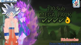 130 subs MEGA PACK!! ||Media fire link|| sticknodes