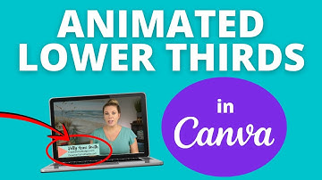 How to Make an Animated LOWER THIRD | Quick & Easy Canva Tutorial