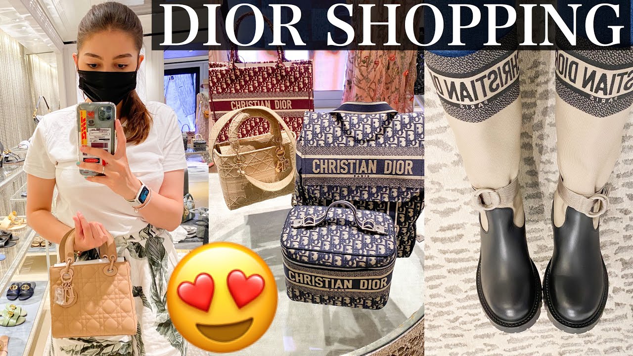 DIOR SHOPPING VLOG: Dioriviera, Bobby bag, NEW Ultra Matte ABC Lady ...