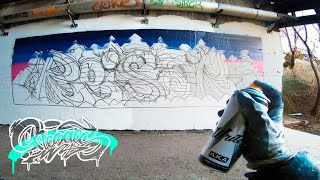 RESAKS  ☃ Christmas Graffiti Wall ☃ [ Spray Painting ]