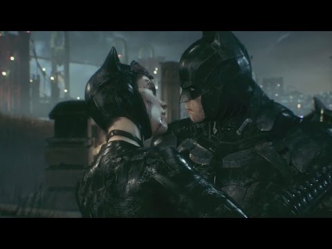 Batman Arkham Knight Batman and Catwoman Kiss and Say Goodbye