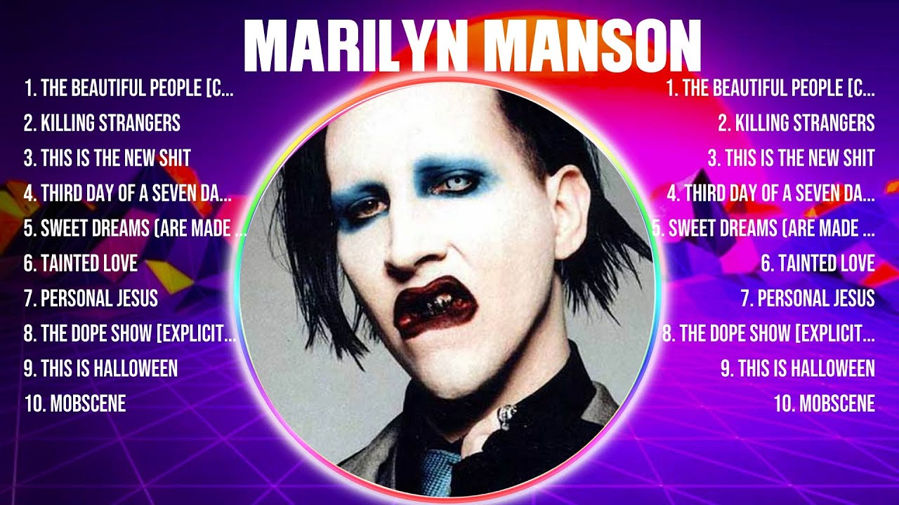 Marilyn Manson Top Hits Popular Songs Top 10 Song Collection YouTube