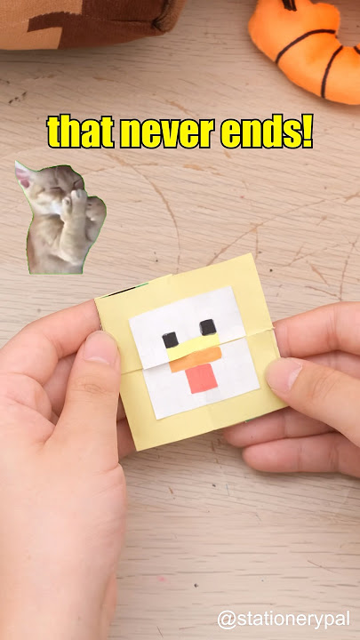 DIY a magic card that flips forever! ♾️🐔🐷#shorts