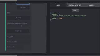 How to send embeds with Nadeko discord bot