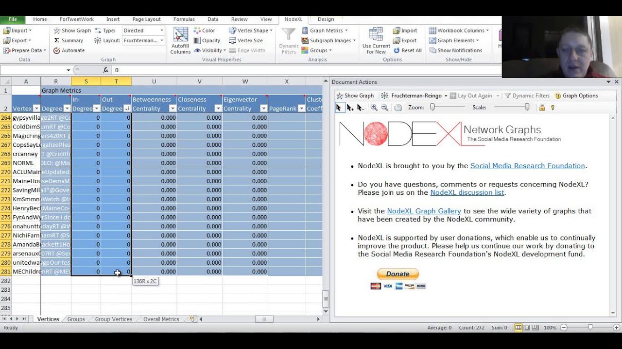 Walkthrough: Using NodeXL to Visualize Twitter Networks