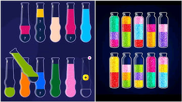 Get Color Water Sort Gameplay 32 , Android Games ios Walkthrough Simulator Think Brain Puzzle