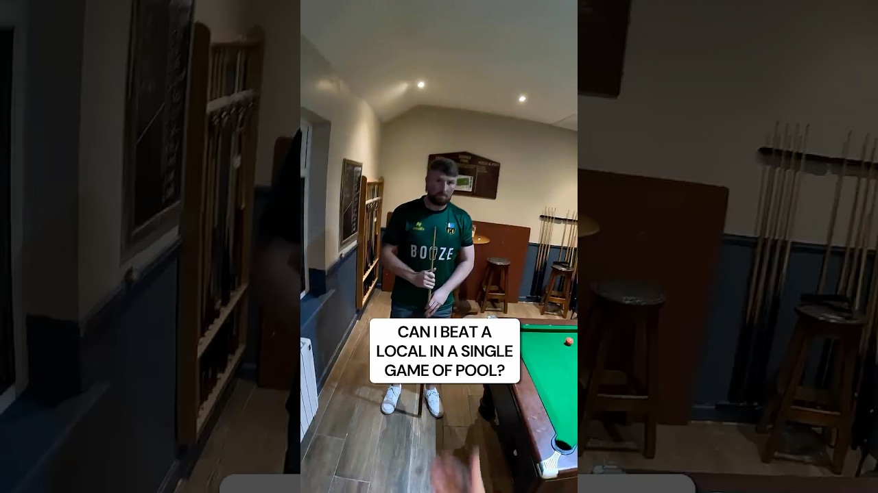 Image of video the Can I Beat A Local In A Single Game Of Pool? #shorts 21