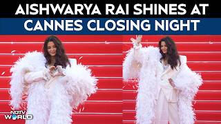 Cannes 2026 | Aishwarya Rai Owns Cannes Closing In An All-White Power Suit And Feather Boa