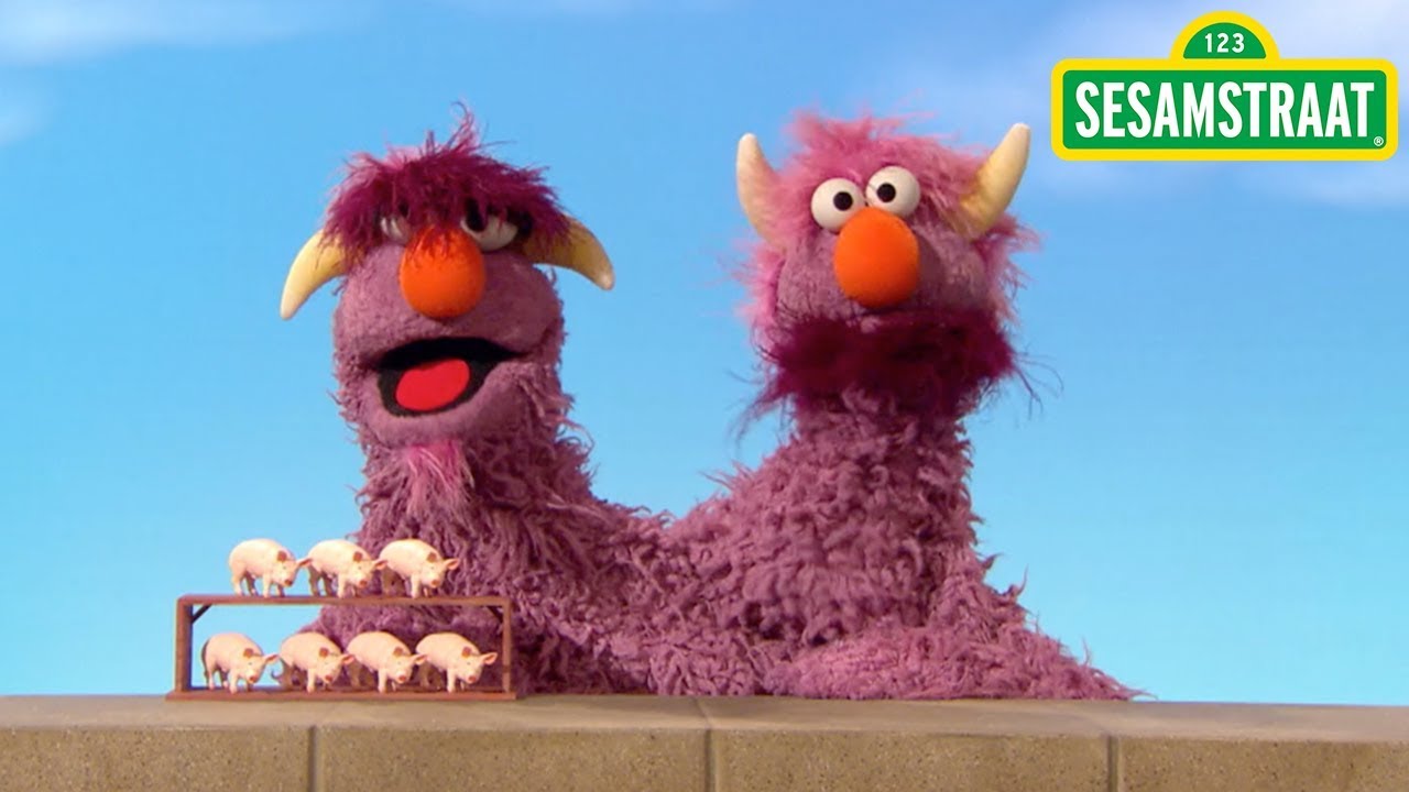 Tweekoppig monster laat 14 zien - Sesamstraat - YouTube