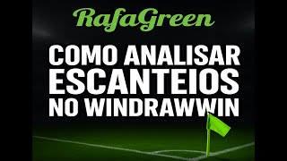 COMO FAZER ANALISE EM ESCANTEIOS NO WINDRAWWIN?