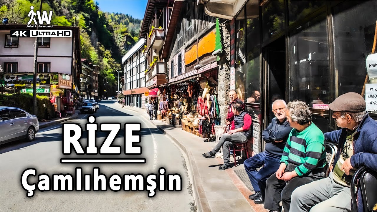Rize'nin İncisi Çamlıhemşin 4K Yürüyüş Turu | Stroll Through the Jewel of the Black Sea