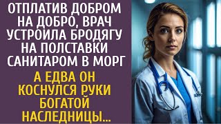 картинка: Спасенная врач устроила бродягу на полставки санитаром в морг… А едва он коснулся странного тела…